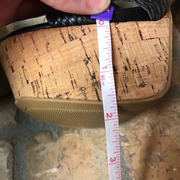 ANNE MICHELLE platform high heels black straps 7.5 - Picture 10 of 11